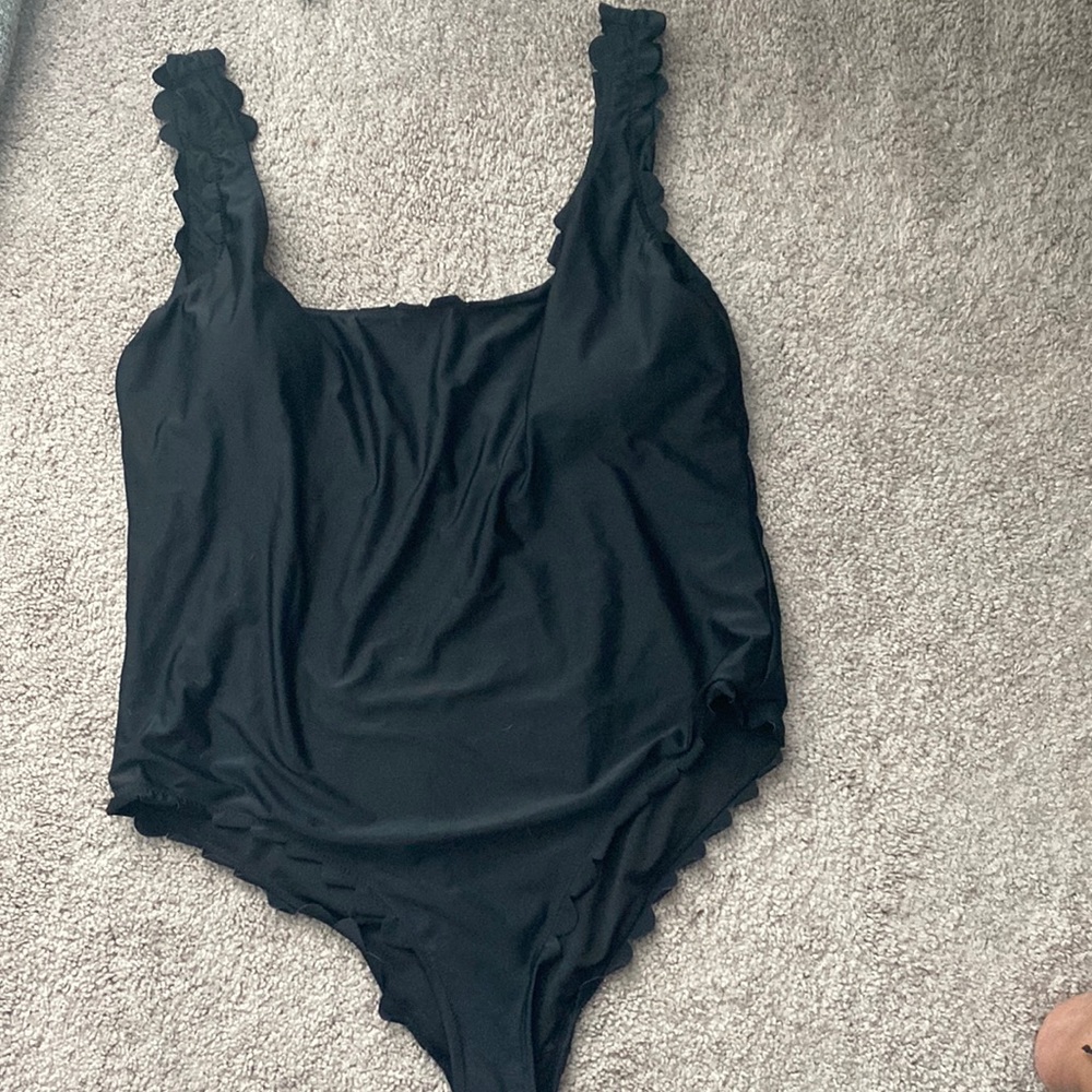 ASOS Vero Moda Curve Scallop Edge Swimsuit.